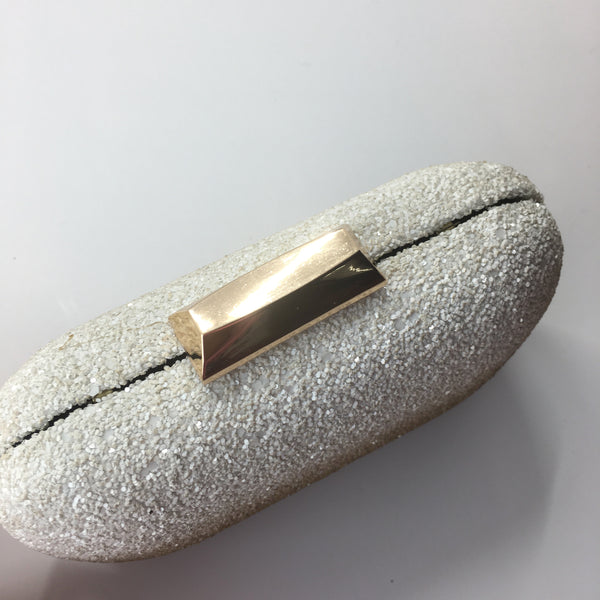 Sparkly Ombre Oval Clutch