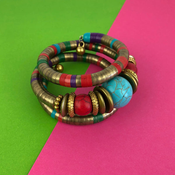 Tibetan Bohemia Multilayer Bangle