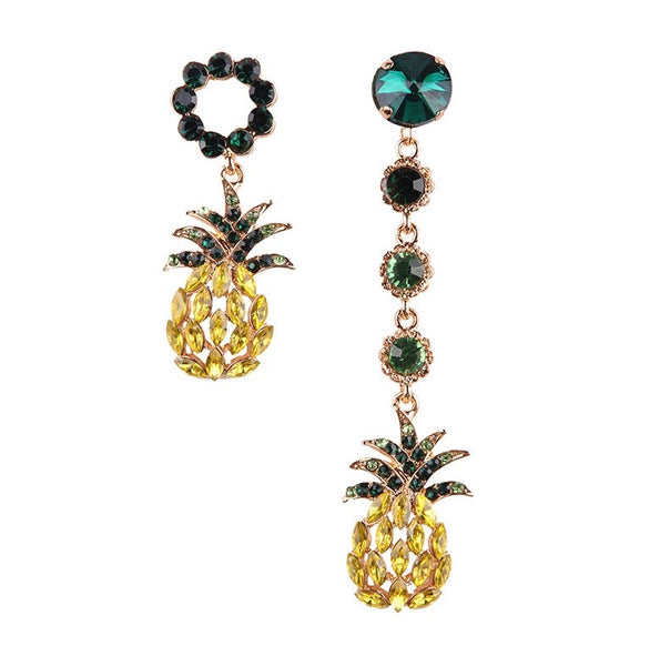 Pineapple Rhinestone Earrings