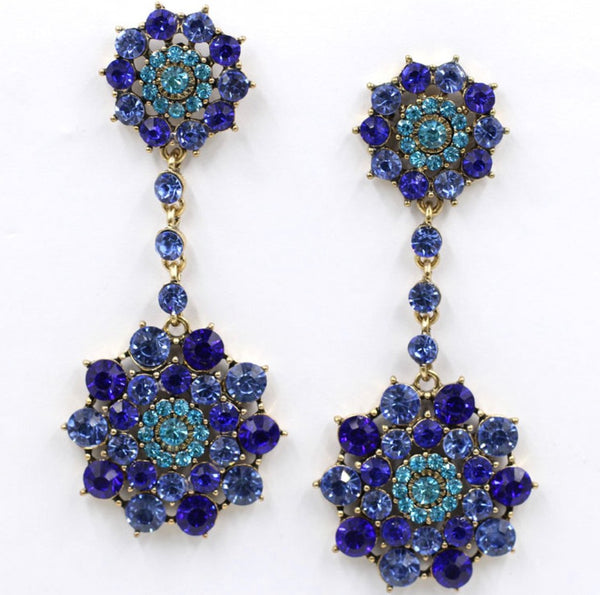 Crystal Flowers Earrings