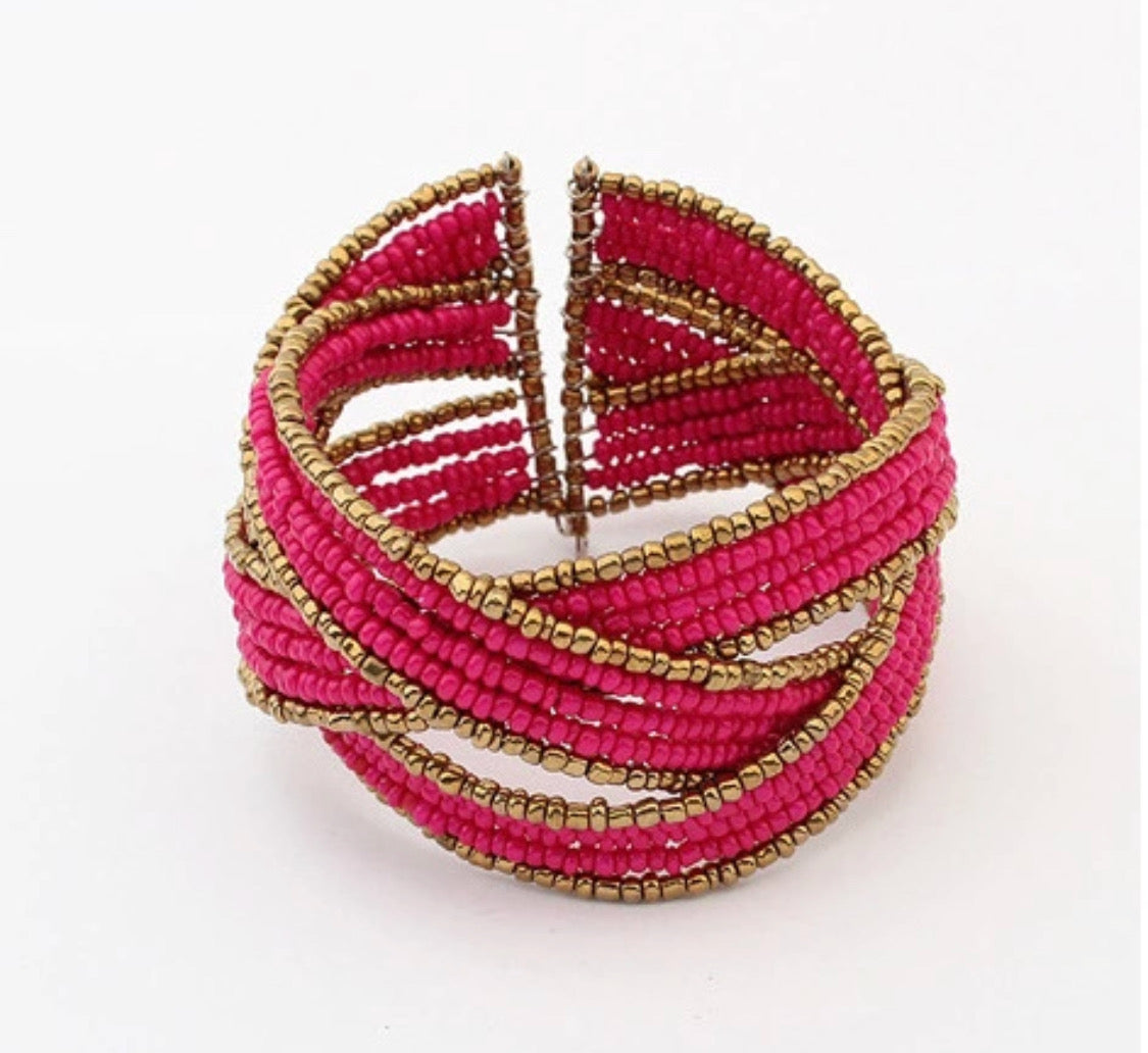 Braided Beads Bangle