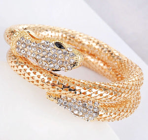 Gold Snake Cuff