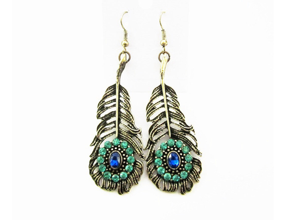 Peacock Earrings