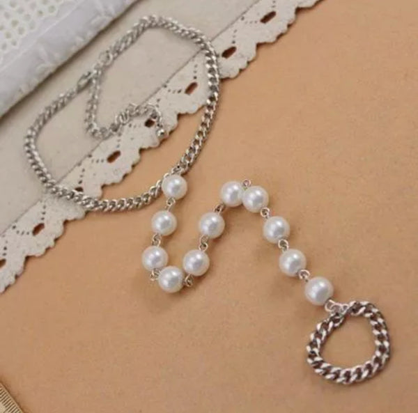 Pearl Chain Beach Anklet