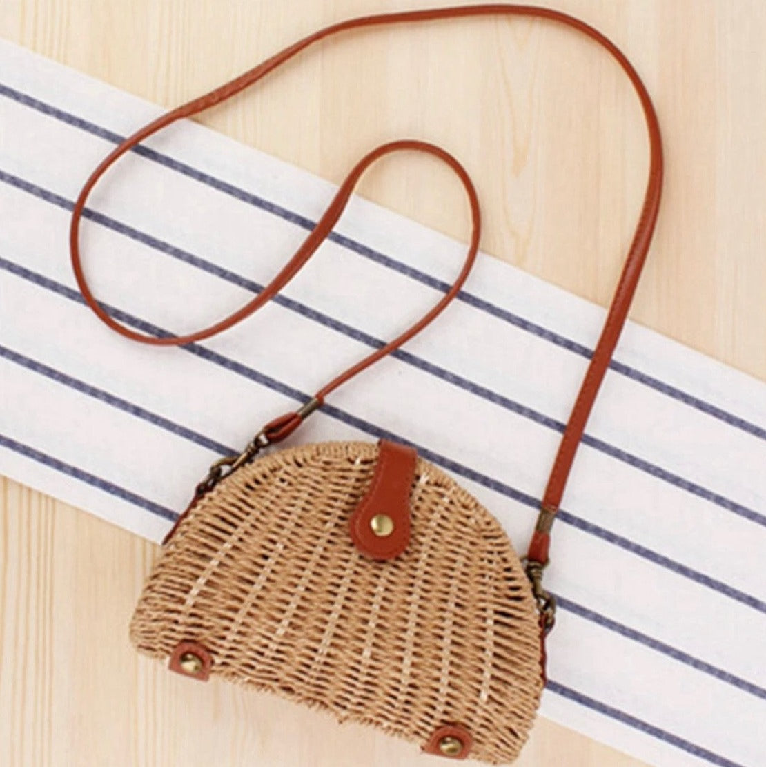 Taco Shape Straw Bag