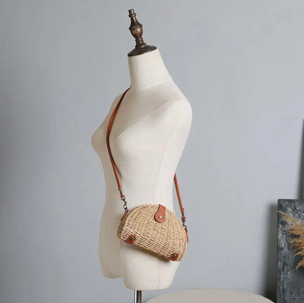 Taco Shape Straw Bag