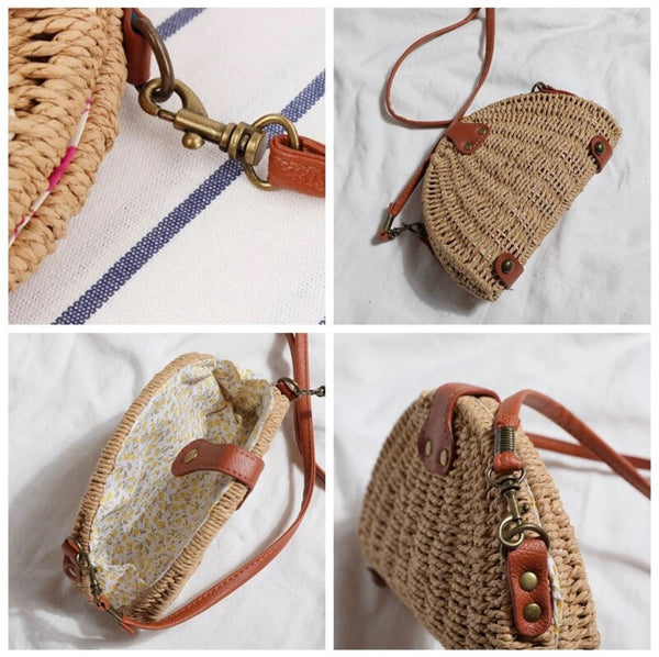 Taco Shape Straw Bag