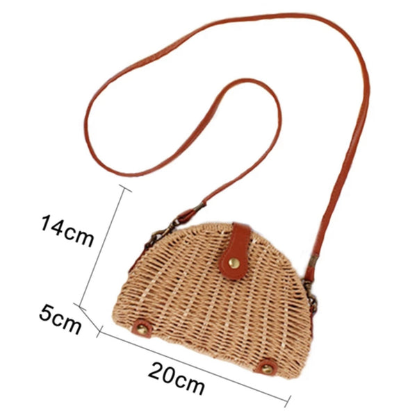 Taco Shape Straw Bag