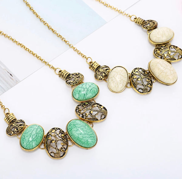 Retro Gem Necklace