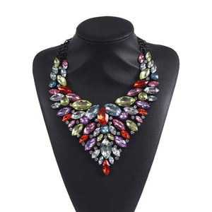 Multicolored Drop Necklace