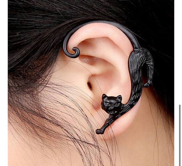 Black Cat Ear cuff