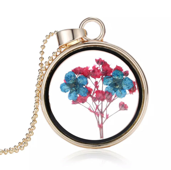 Dried Flower Necklace