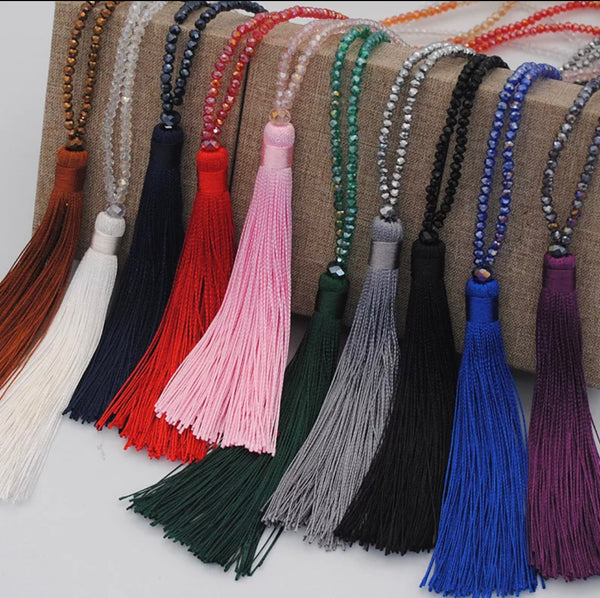 Silk Tassel Necklace