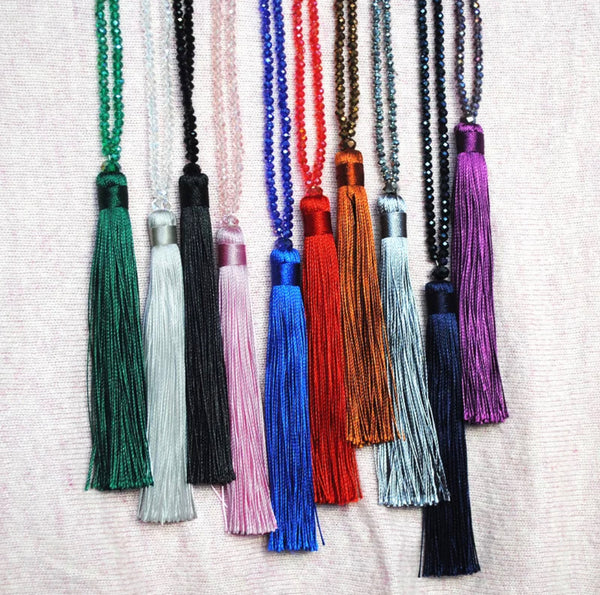 Silk Tassel Necklace