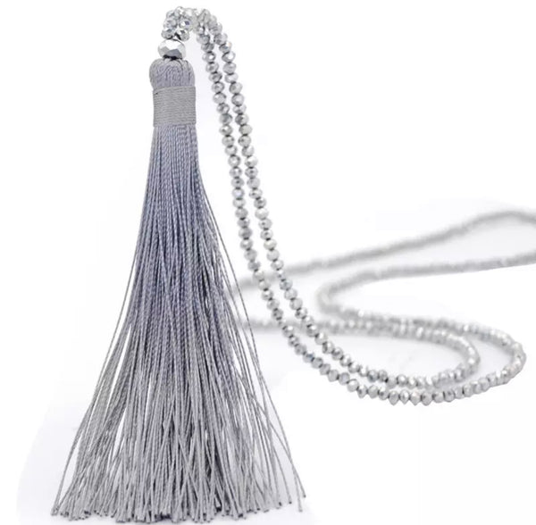 Silk Tassel Necklace