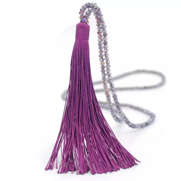 Silk Tassel Necklace