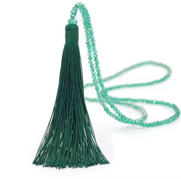 Silk Tassel Necklace